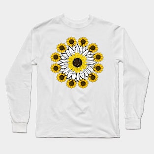 Little Aesthetic Sunflower Long Sleeve T-Shirt